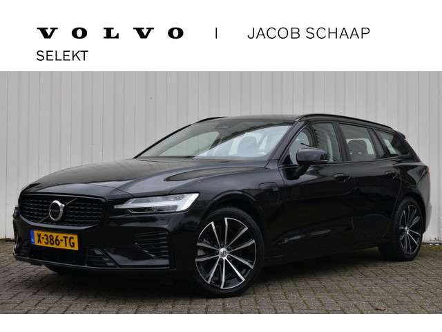 Volvo V60 recharge t6 awd 350pk long range plus dark | blond lederen bekleding | ad. full led | verw. stoelen & stuur foto 21